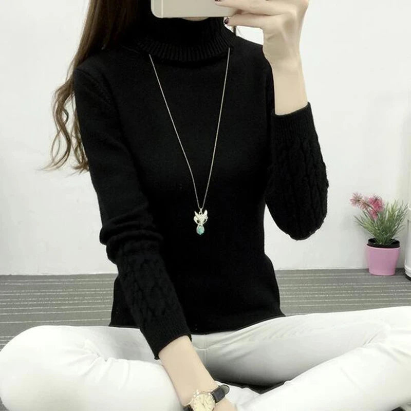 Women Turtleneck Winter Sweater Women 2025