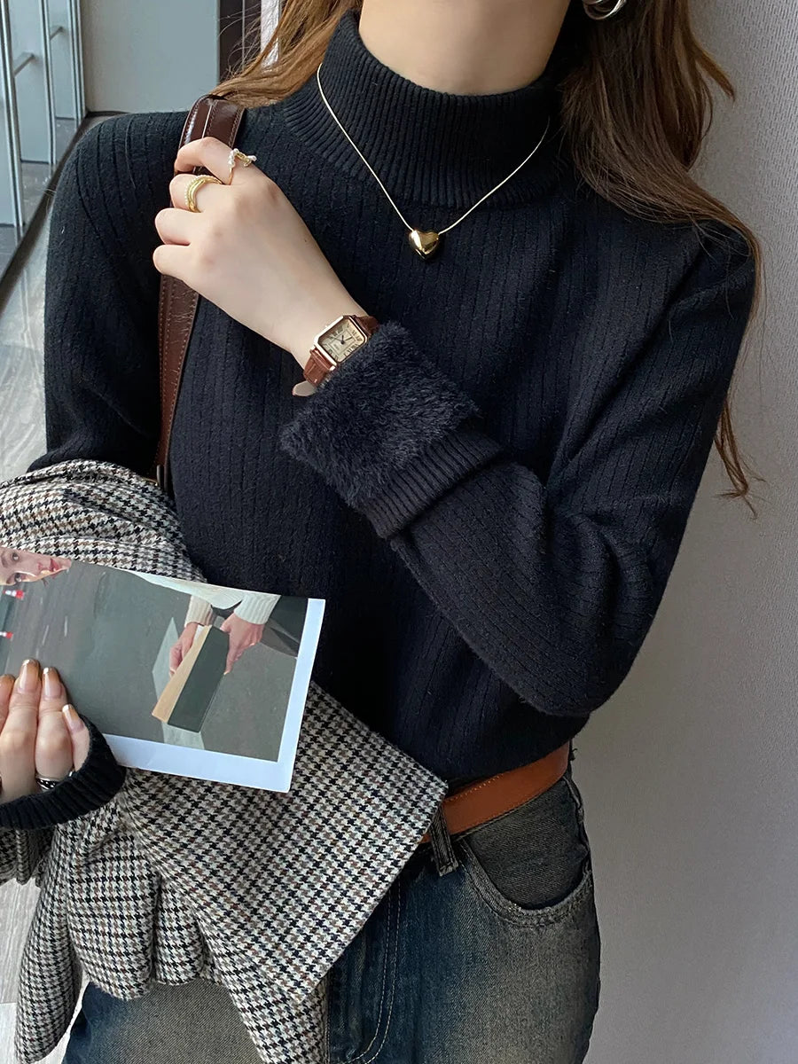 Women's Turtleneck Sweater Winter Top