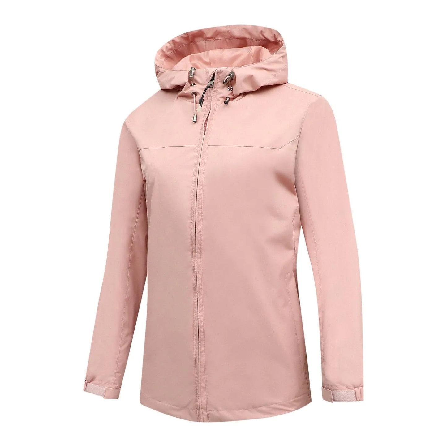 Women'S Loose Casual Fashionable Outdoor Solid Color Windproof Waterproof Jacket