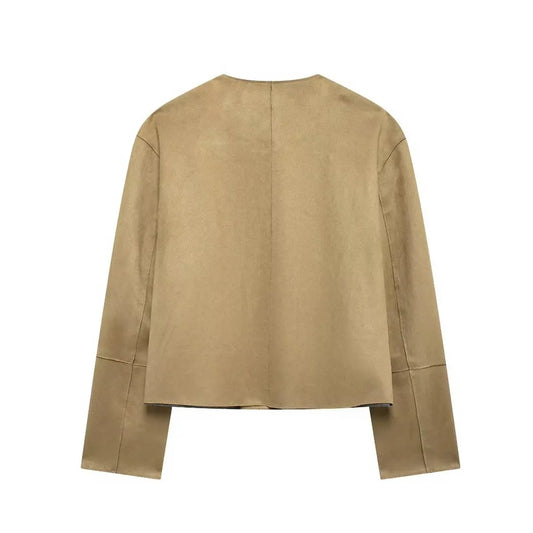 Suede Jacket Women Varsity Bomber Jackets