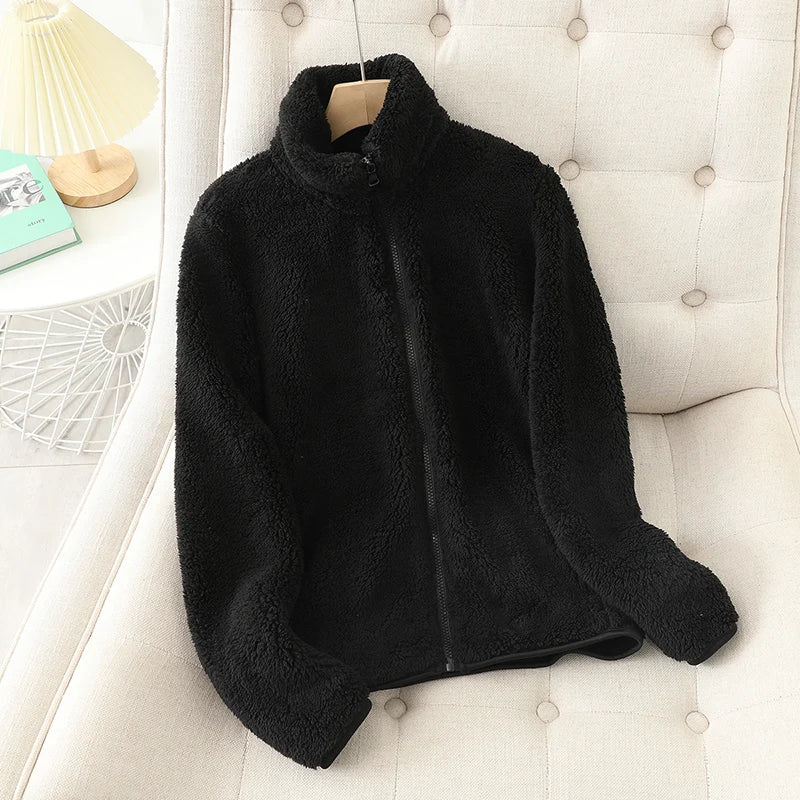Women's Fleece Coat Winter Warm Thicken Jacket