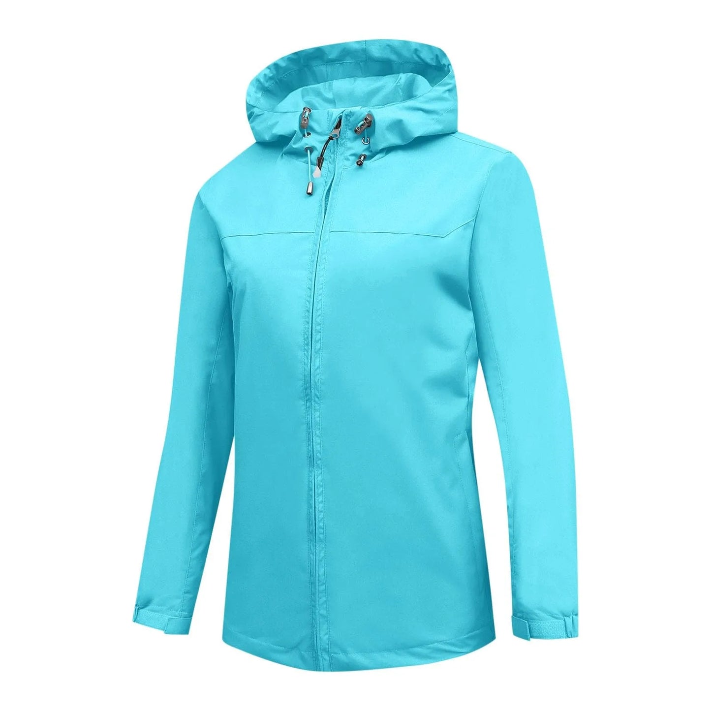 Women'S Loose Casual Fashionable Outdoor Solid Color Windproof Waterproof Jacket
