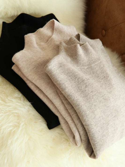 Bottom Sweaters Women Fashion Turtleneck