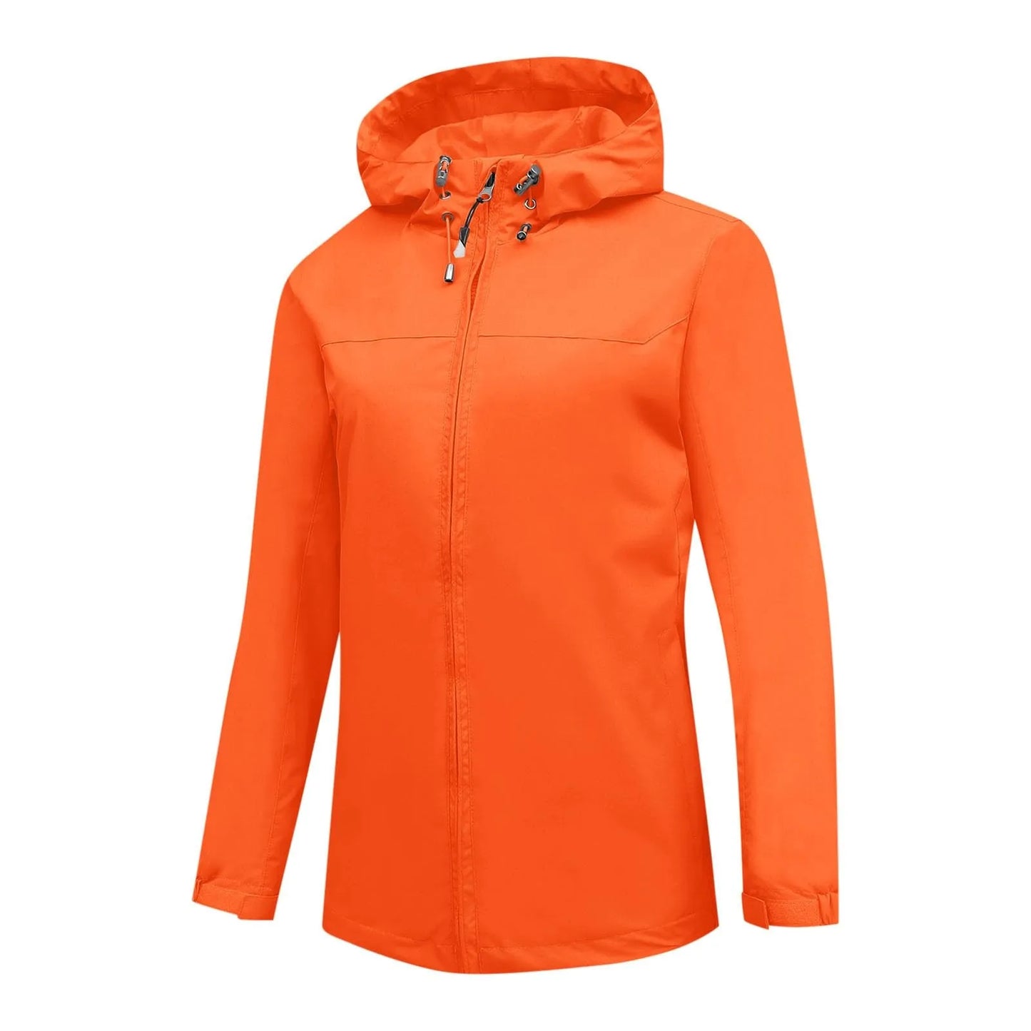 Women'S Loose Casual Fashionable Outdoor Solid Color Windproof Waterproof Jacket