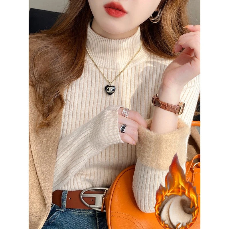 Women's Turtleneck Sweater Winter Top