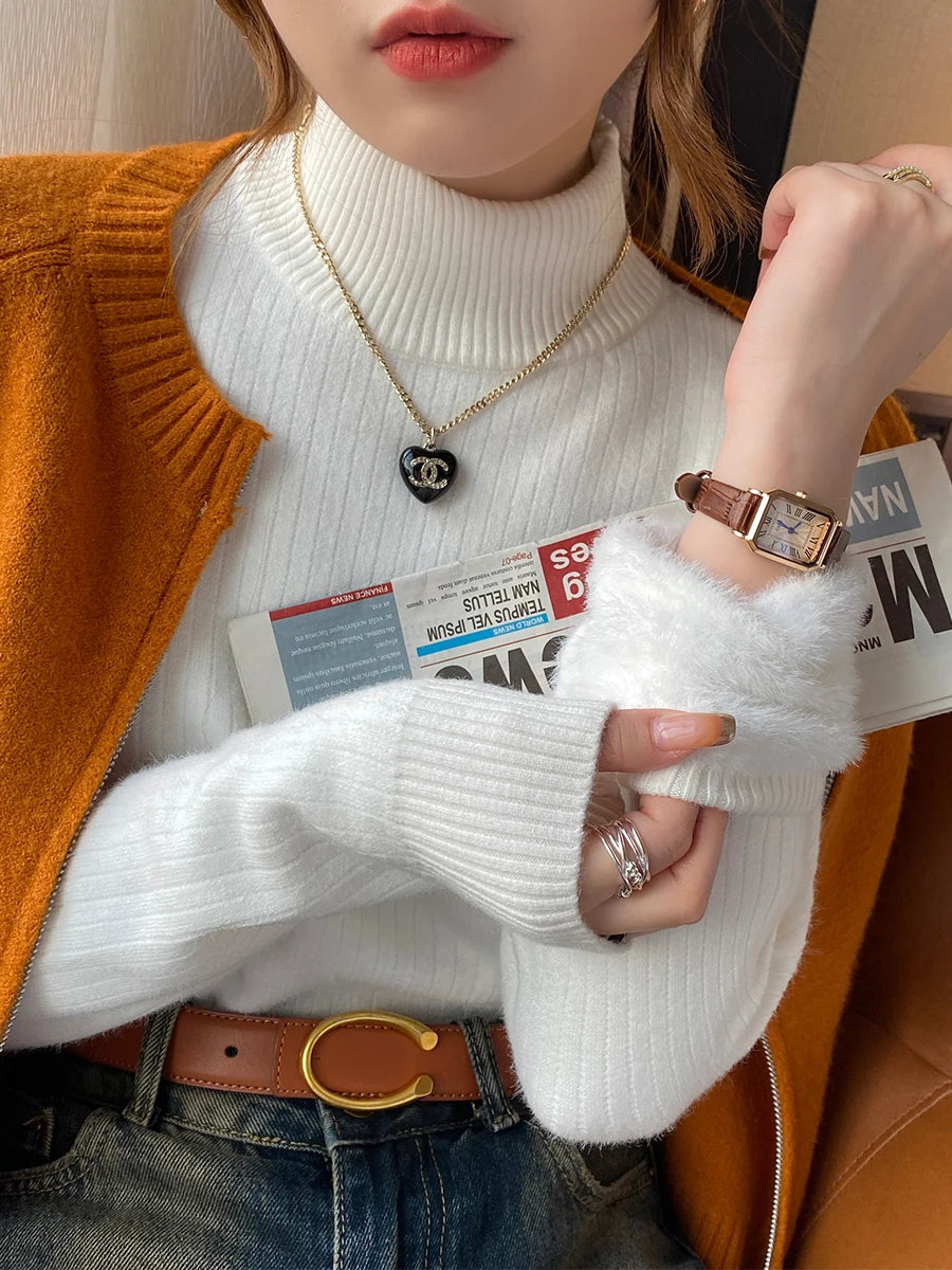 Women's Turtleneck Sweater Winter Top
