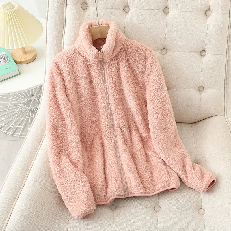 Women's Fleece Coat Winter Warm Thicken Jacket