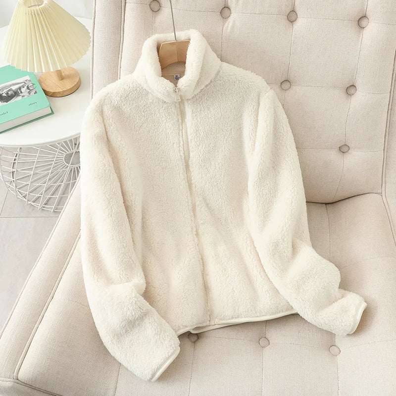 Women's Fleece Coat Winter Warm Thicken Jacket