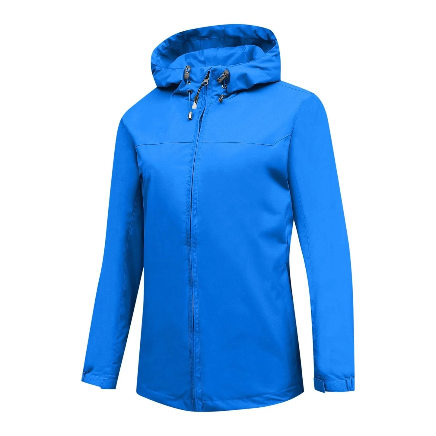 Women'S Loose Casual Fashionable Outdoor Solid Color Windproof Waterproof Jacket