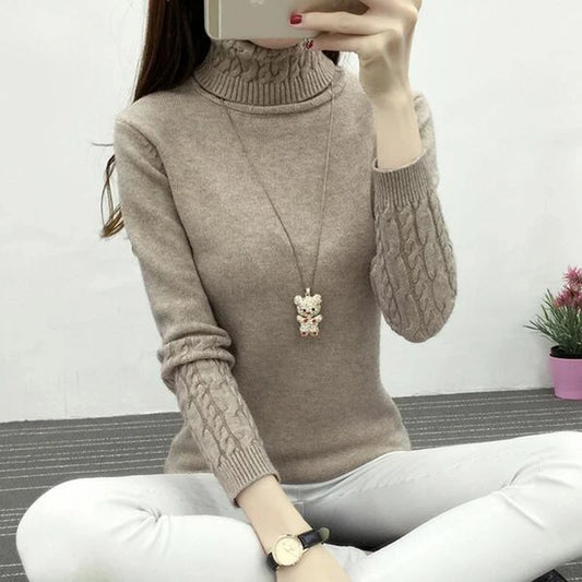 Women Turtleneck Winter Sweater Women 2025