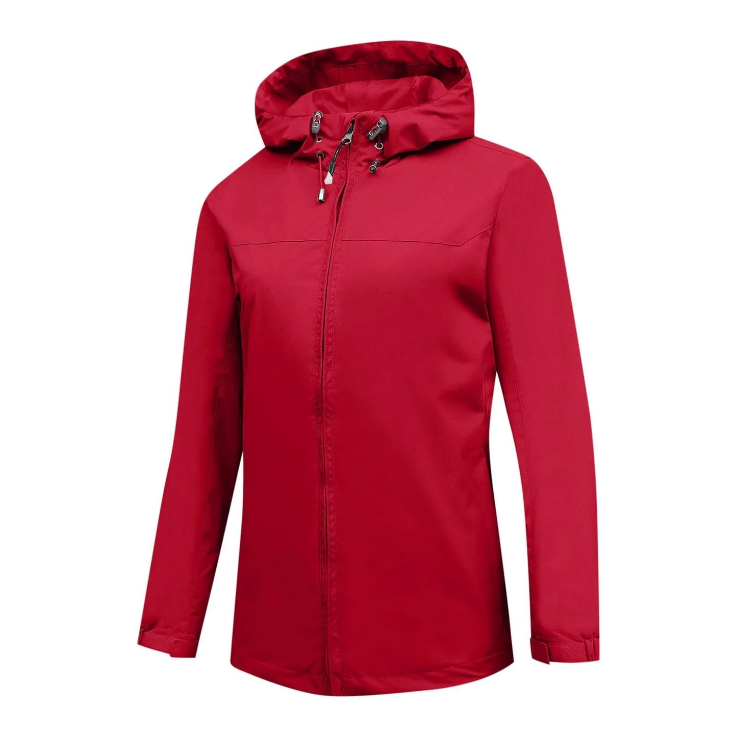 Women'S Loose Casual Fashionable Outdoor Solid Color Windproof Waterproof Jacket