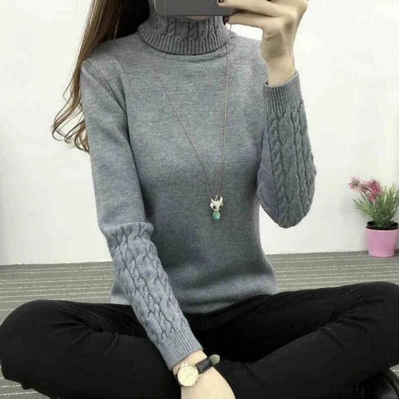 Women Turtleneck Winter Sweater Women 2025